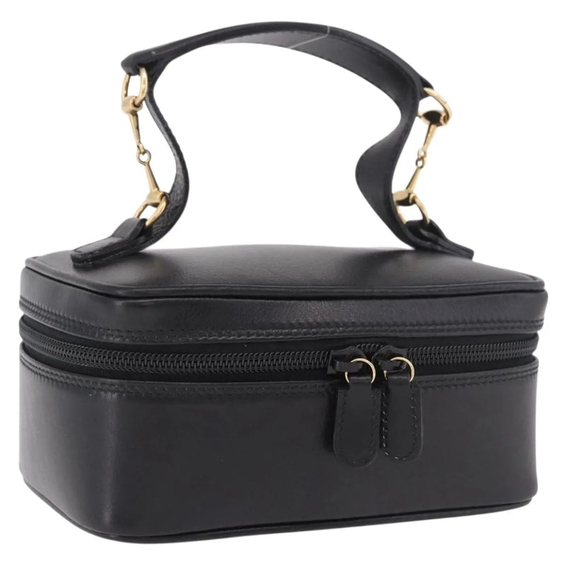 Gucci Horsebit Vanity Leather Black Accessory