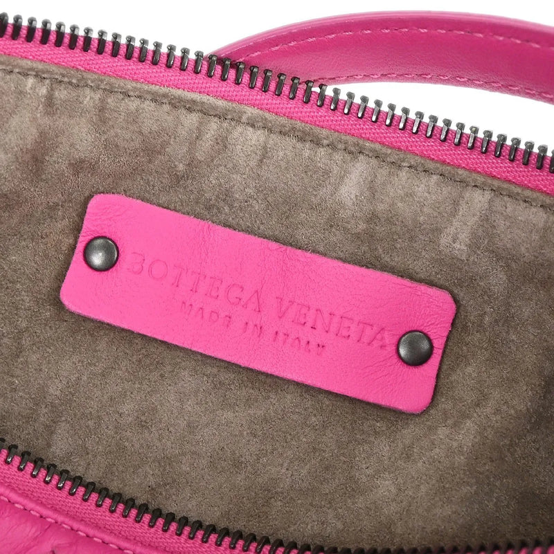 Bottega Veneta Intrecciato Leather Pink Bag