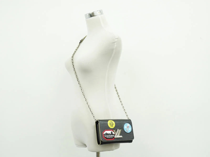 Louis Vuitton Twist Chain Limited Edition World Tour Epi Leather Black Bag