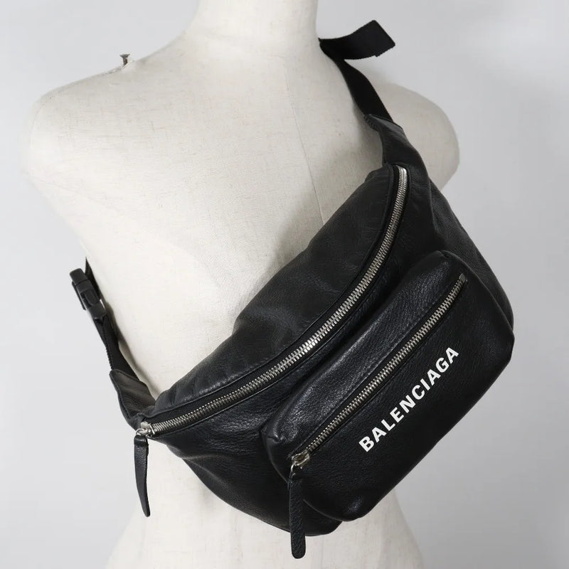 Balenciaga Everyday Waist Leather Black Bag
