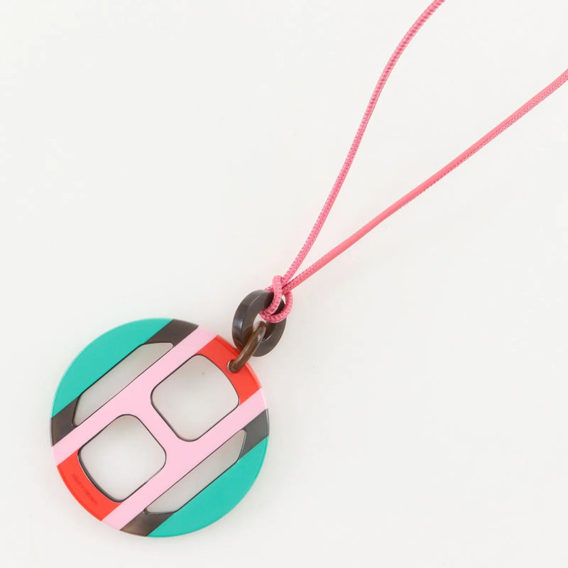 Hermes Necklace Buffalo Horn And Pink Jewelry