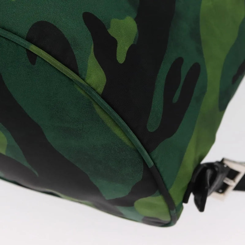 Prada Camouflage Tessuto Green Nylon Bag