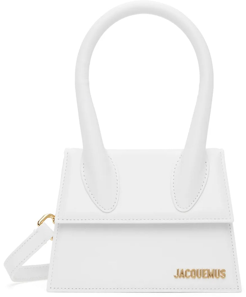 Jacquemus Le Chiquito Moyen Leather White Bag