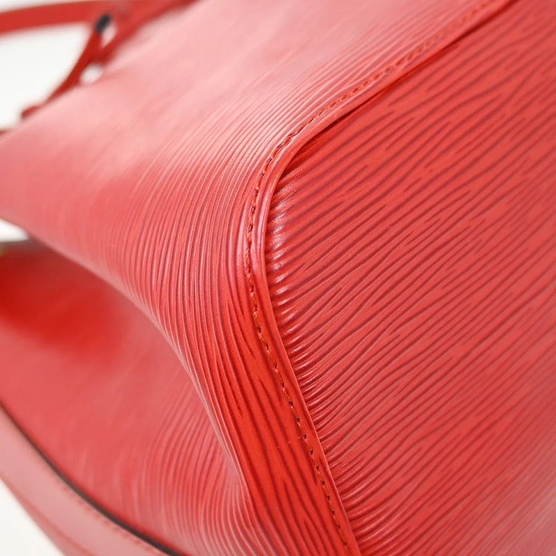 Louis Vuitton Petit Noe Epi Leather Red Bag