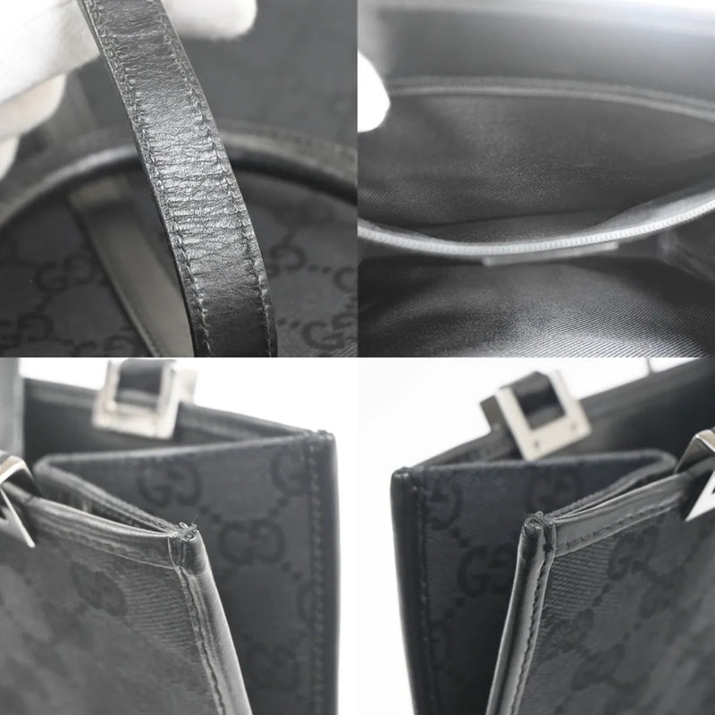 Gucci Jackie Tote Gg Canvas Black Bag
