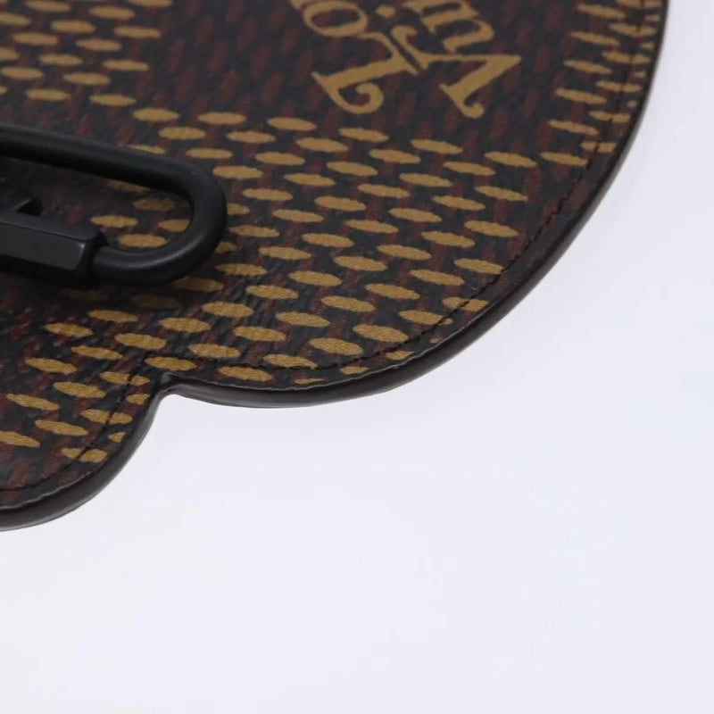 Louis Vuitton Nigo Duck Coin Holder Printed Leather And Limited Edition Giant Damier Black Canvas Accessory