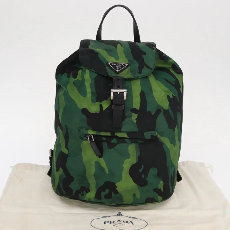Prada Camouflage Tessuto Green Nylon Bag