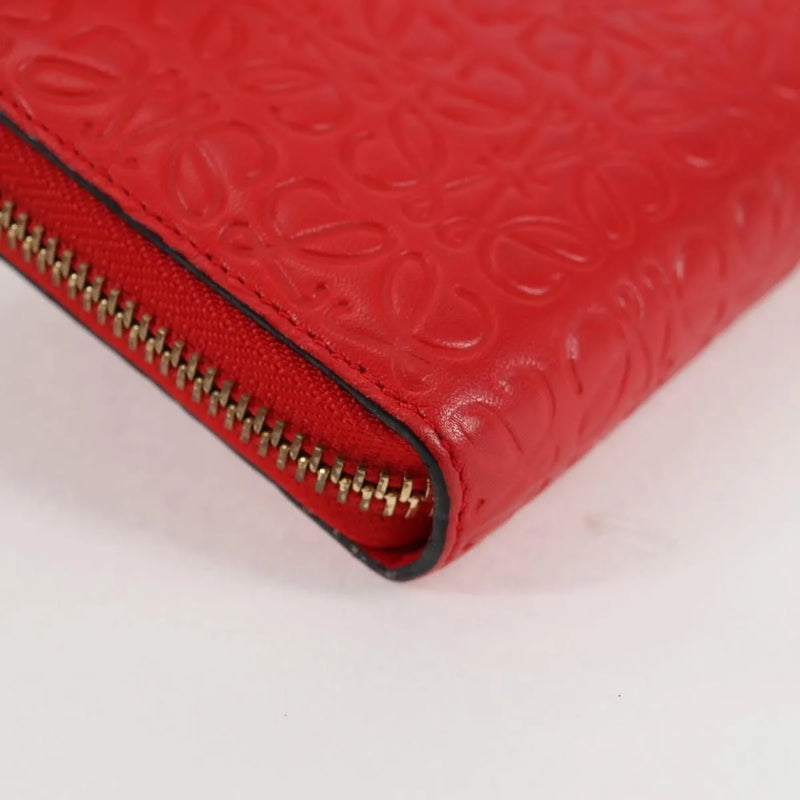 Loewe Anagram Leather Red Accessory