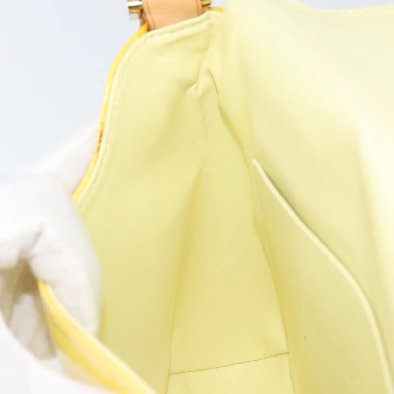 Louis Vuitton Thompson Street Monogram Vernis Yellow Patent_leather Bag