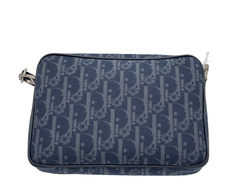 Christian Dior Saddle Tripple Oblique Canvas Black Bag