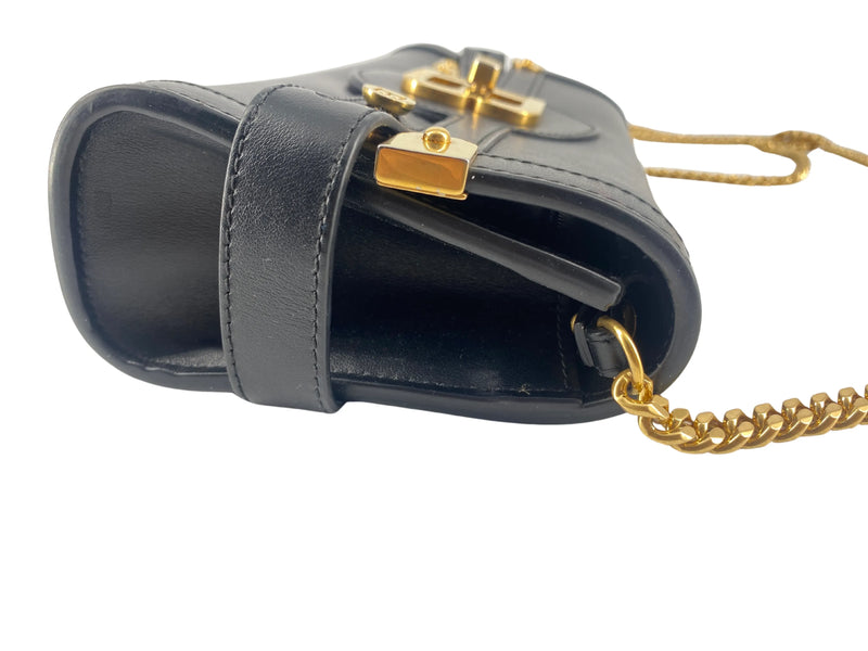 Balmain B-Buzz Leather Black Bag