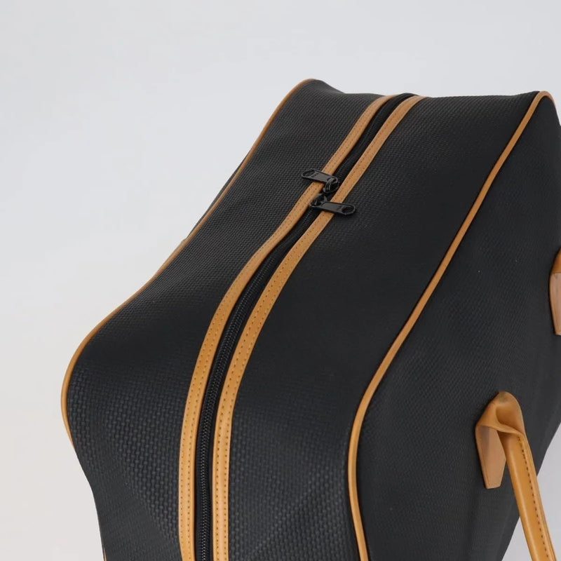 Saint Laurent Vintage Boston Pvc Leather Black Bag