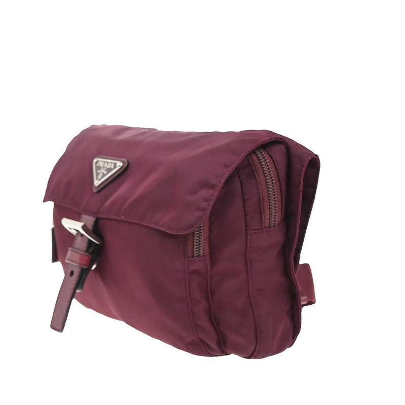 Prada Messenger Printed Tessuto Red Nylon Bag