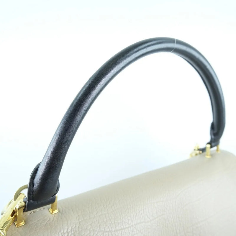 Celine Trapeze Leather With Suede Black Bag