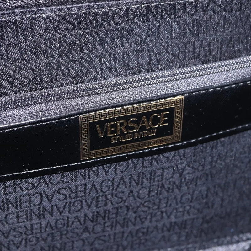 Versace Vintage Leather Black Bag