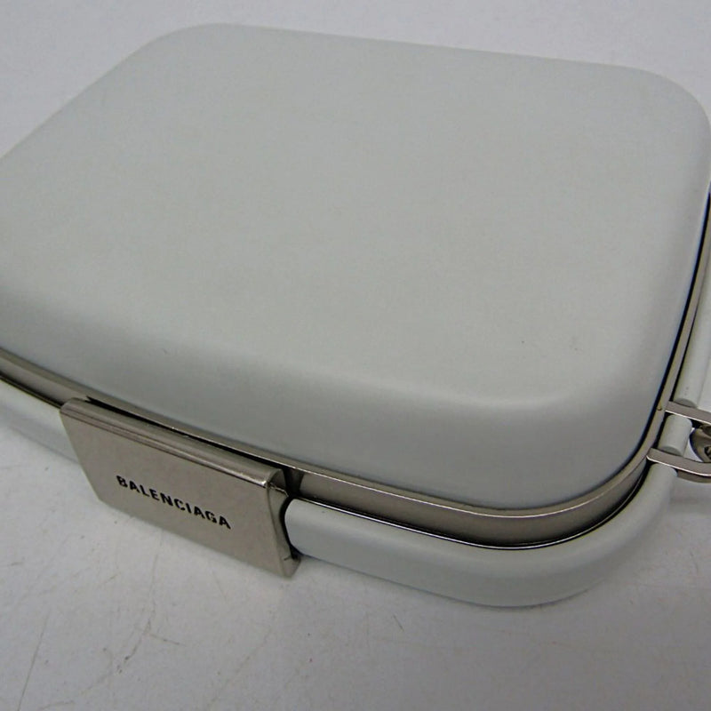 Balenciaga Logo Lunch Box Plastic White Bag