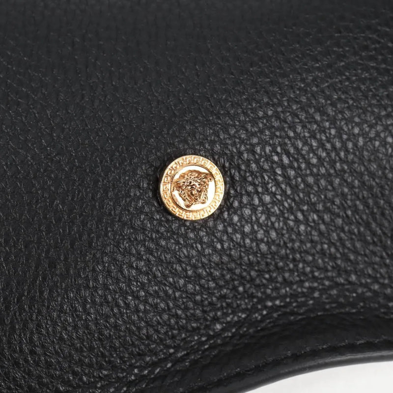 Versace Medusa Tote Leather Black Bag