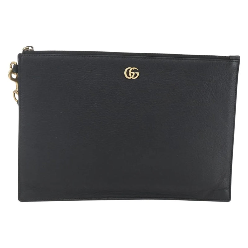 Gucci Gg Marmont Leather Black Bag