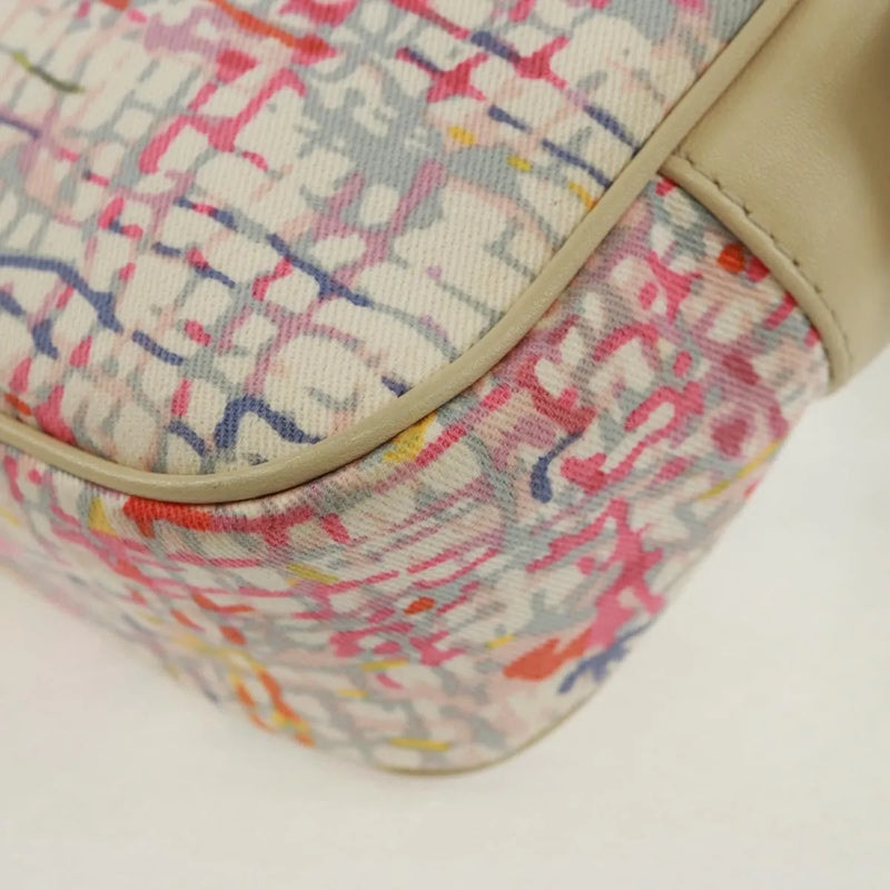 Chanel Vintage Clover Camera Printed Canvas Multicolour Bag