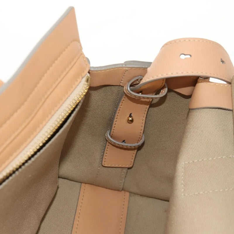 Chloe Cate Satchel Leather Beige Bag