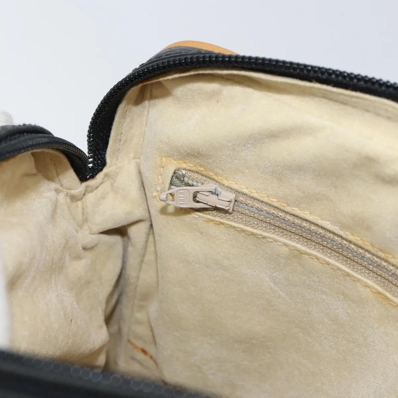 Gucci Vintage Clutch Leather Black Bag