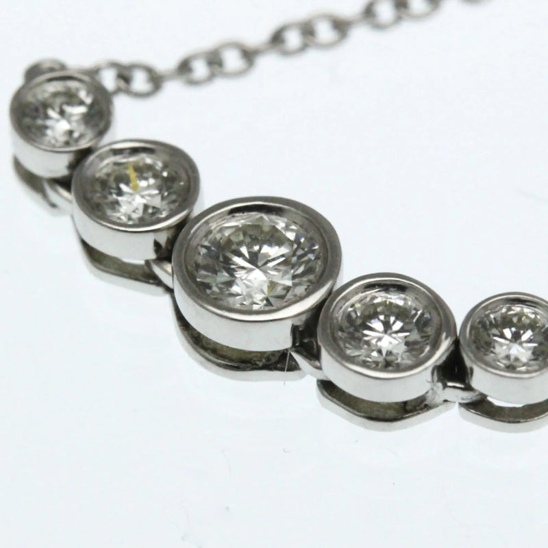 Tiffany & Co. Jazz Graduated Pendant Platinum And Diamonds Silver Jewelry