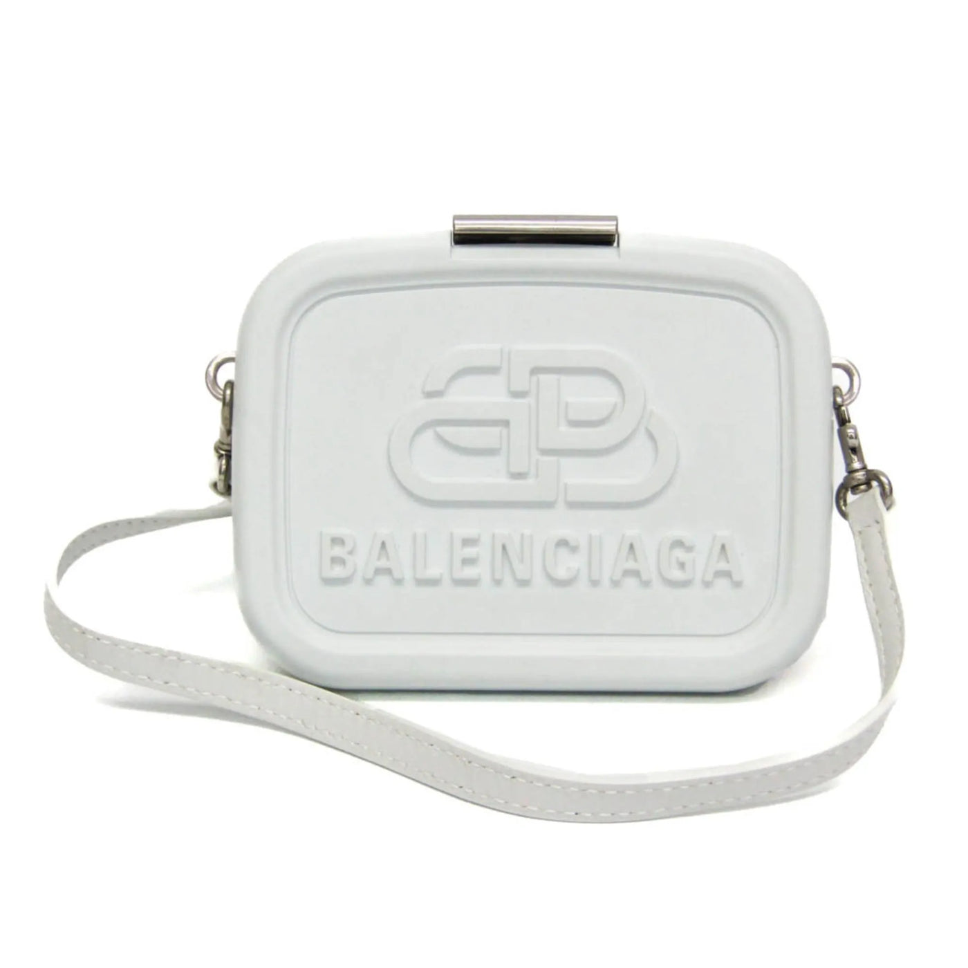 Balenciaga Logo Lunch Box Plastic White Bag