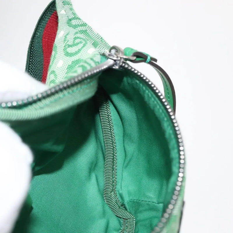 Gucci Waist Pouch Belt Gg Canvas Green Bag