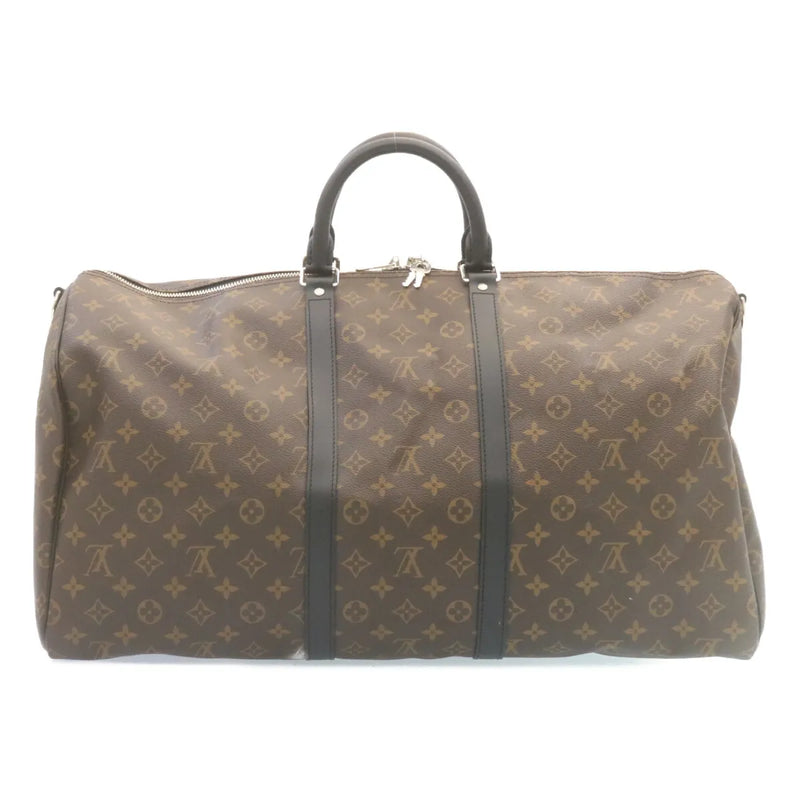 Louis Vuitton Keepall Bandouliere Monogram Canvas Brown Bag