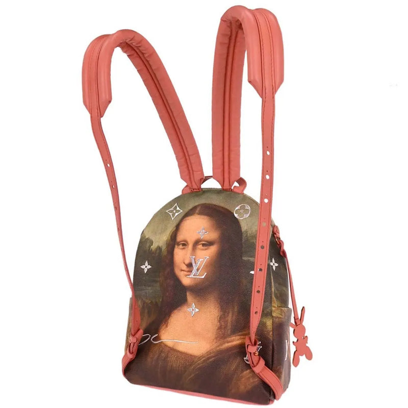Louis Vuitton Palm Springs Limited Edition Jeff Koons Da Vinci Print Canvas Multicolour Bag