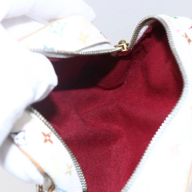 Louis Vuitton Wapity Trousse Monogram Multicolor White Canvas Bag