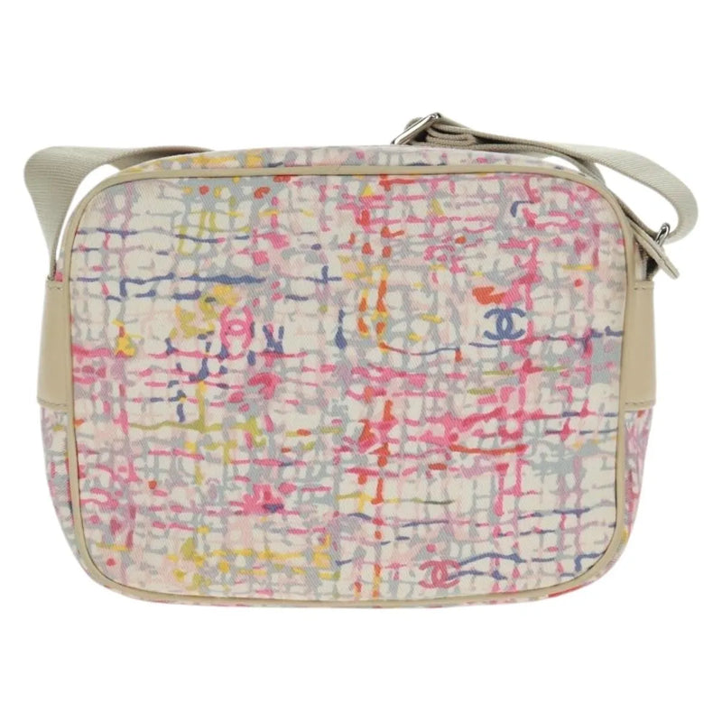 Chanel Vintage Clover Camera Printed Canvas Multicolour Bag