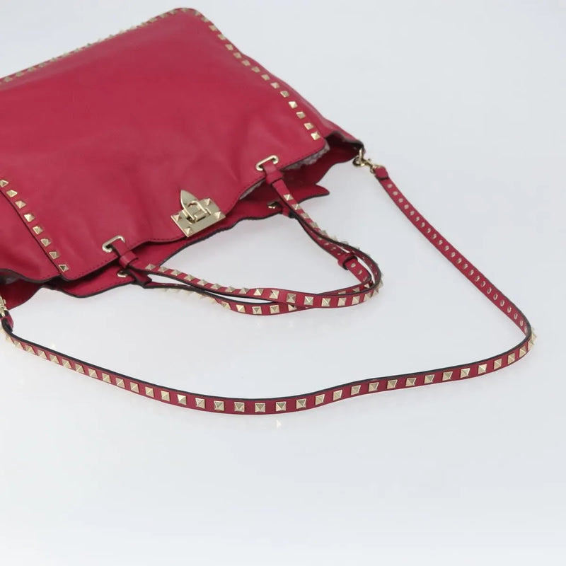 Valentino Garavani Rockstud Tote Soft Leather Pink Bag