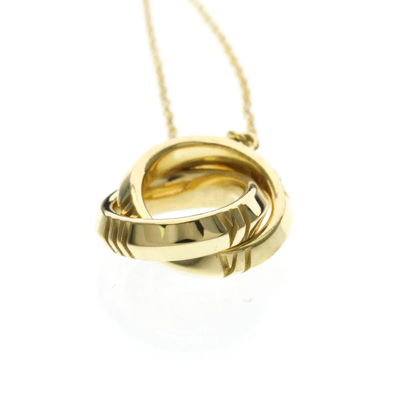 Tiffany & Co. Atlas X Closed Interlocking Pendant 18k Yellow Gold Yellow_gold Jewelry