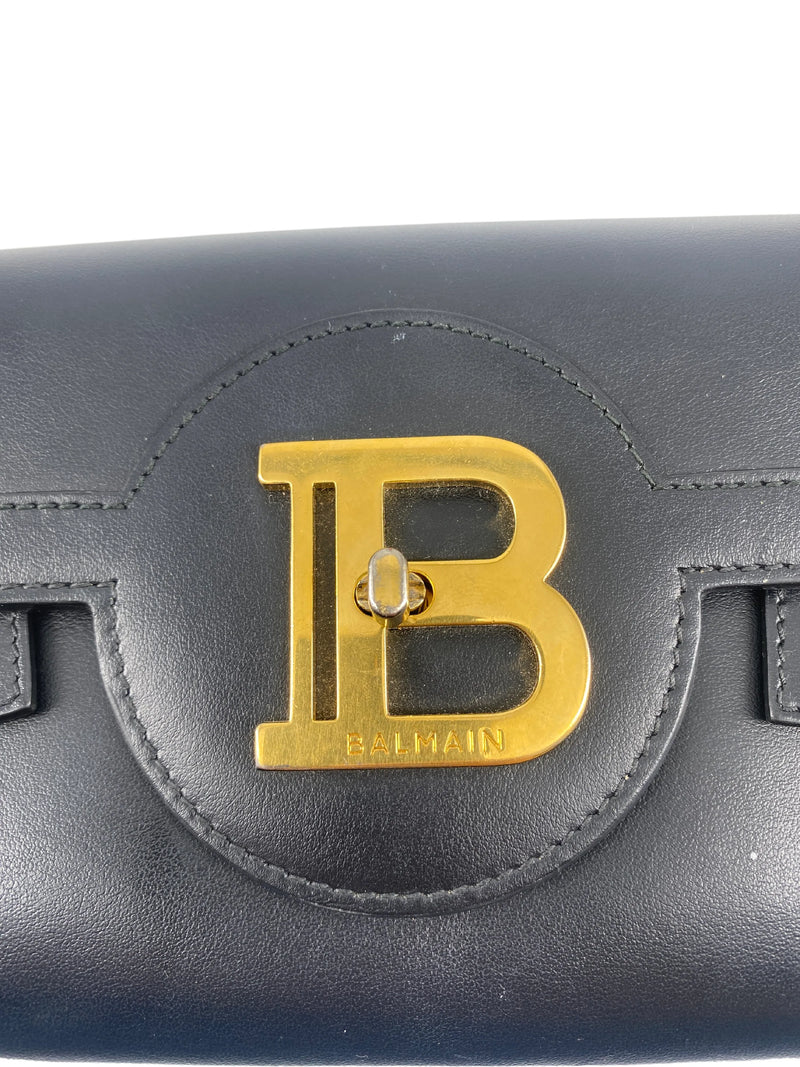 Balmain B-Buzz Leather Black Bag
