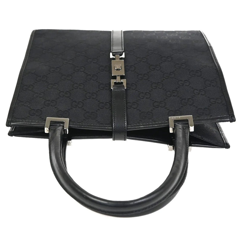 Gucci Jackie Tote Gg Canvas Black Bag