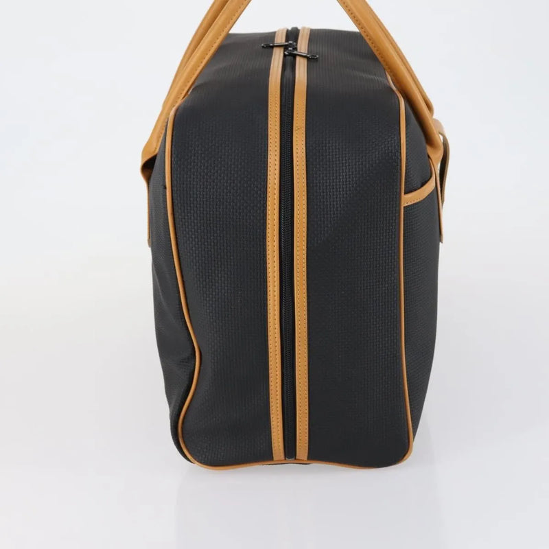 Saint Laurent Vintage Boston Pvc Leather Black Bag