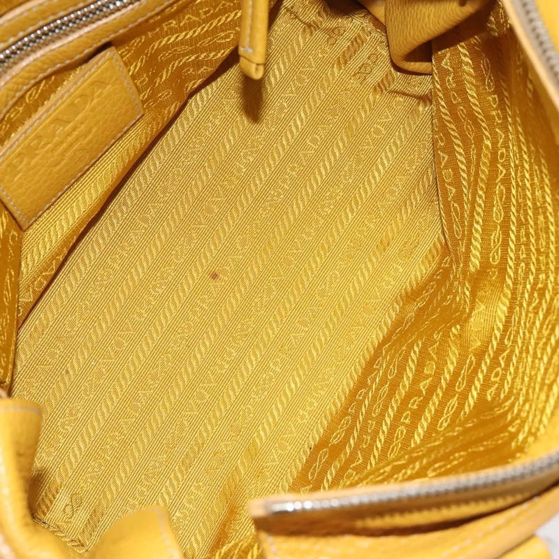 Prada Vintage Leather Yellow Bag