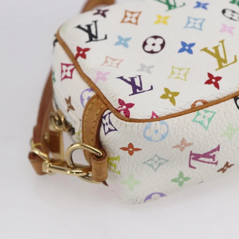 Louis Vuitton Wapity Trousse Monogram Multicolor White Canvas Bag