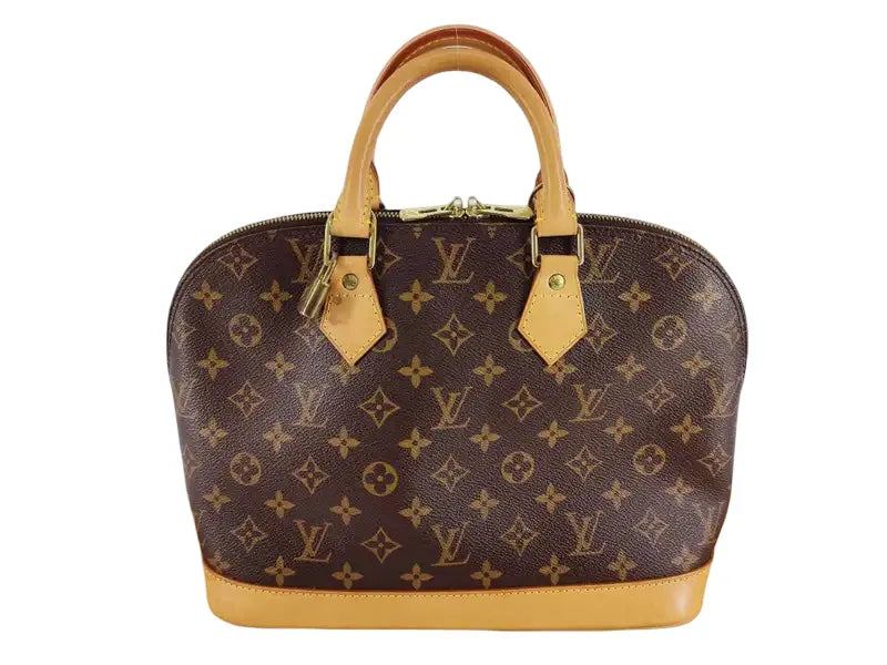 Louis Vuitton Vintage Alma Monogram Canvas Brown Bag