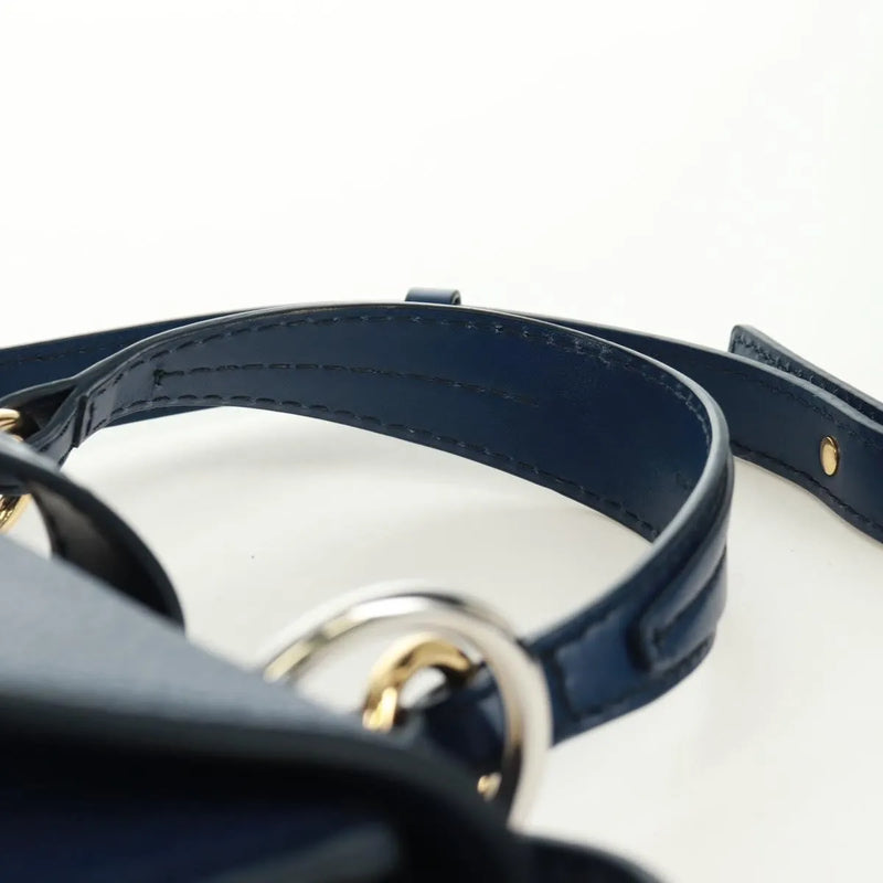 Chloe Aby Day Leather Blue Bag