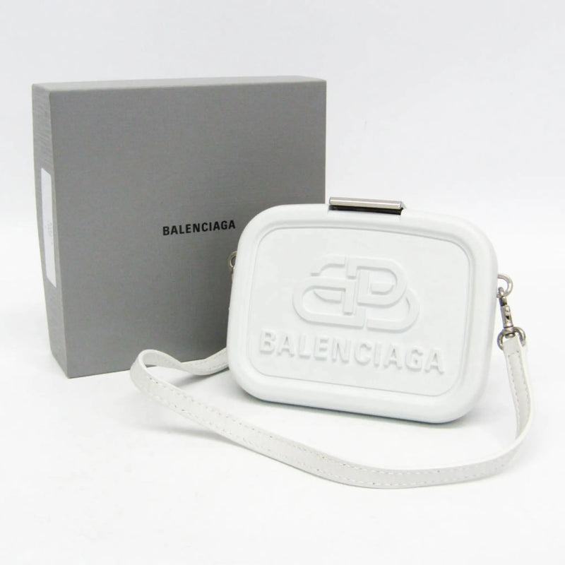 Balenciaga Logo Lunch Box Plastic White Bag