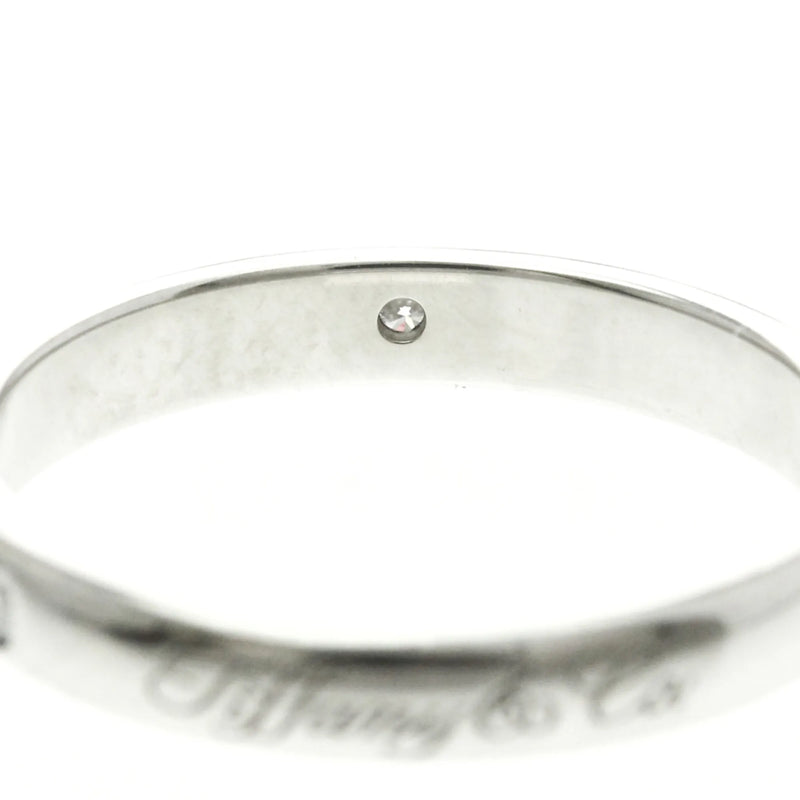 Tiffany & Co. Notes Wedding Band Platinum With Diamonds Silver Jewelry