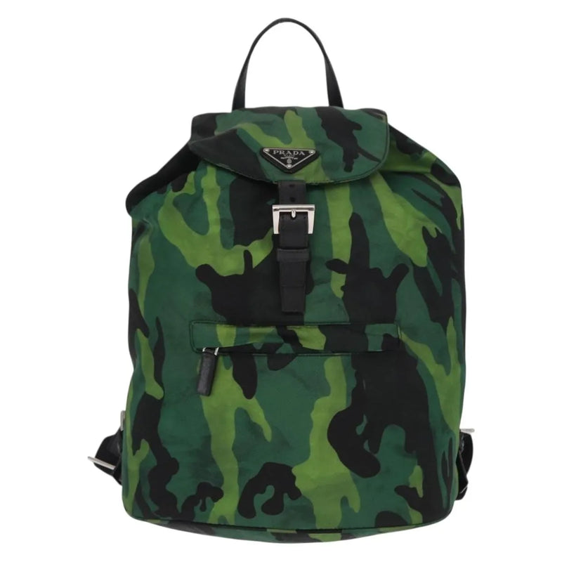 Prada Camouflage Tessuto Green Nylon Bag
