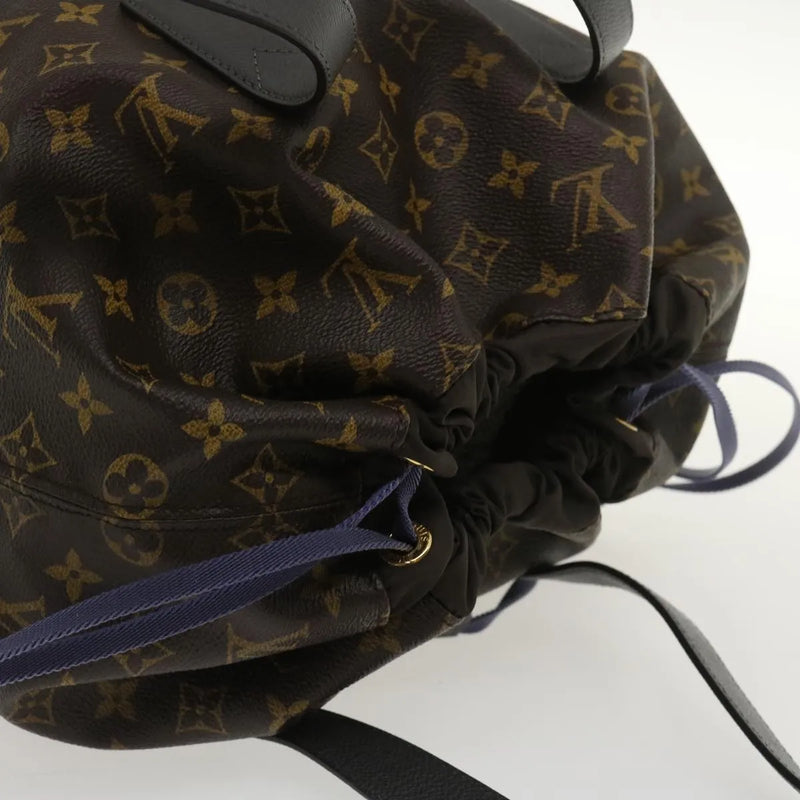 Louis Vuitton Cabas Light Drawstring Monogram Split Canvas Brown Bag