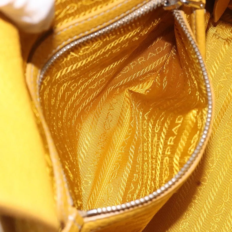 Prada Vintage Leather Yellow Bag