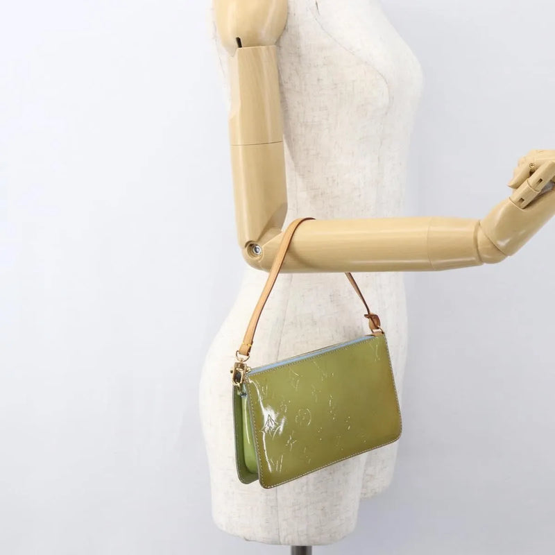 Louis Vuitton Lexington Pochette Monogram Vernis Blue Patent_leather Bag