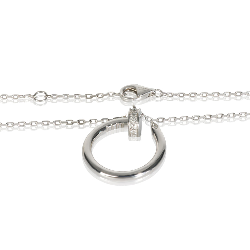 Cartier White Gold Diamond Juste Un Clou Necklace 18k