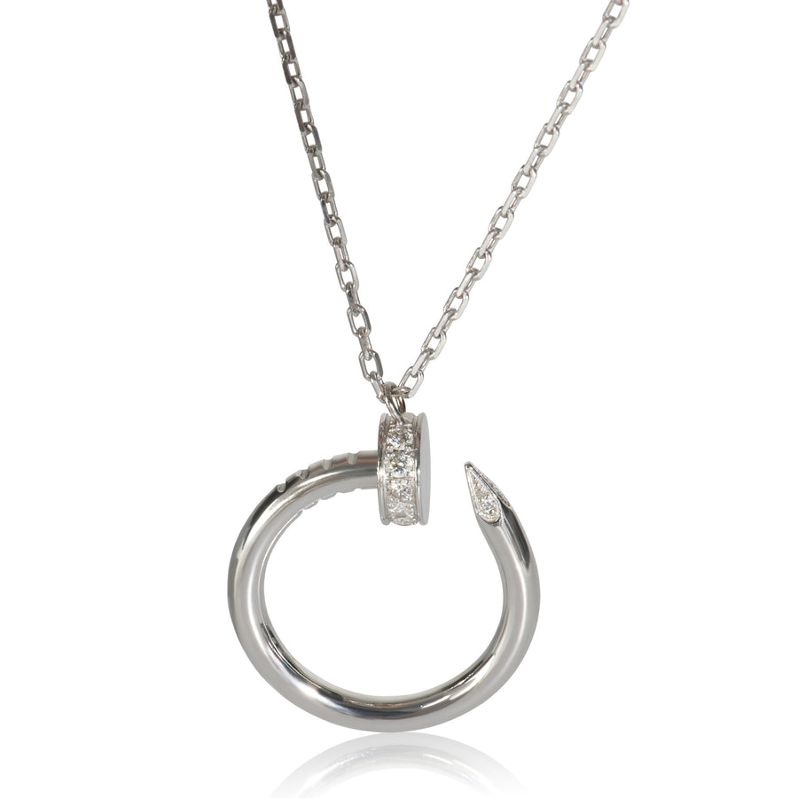 Cartier White Gold Diamond Juste Un Clou Necklace 18k