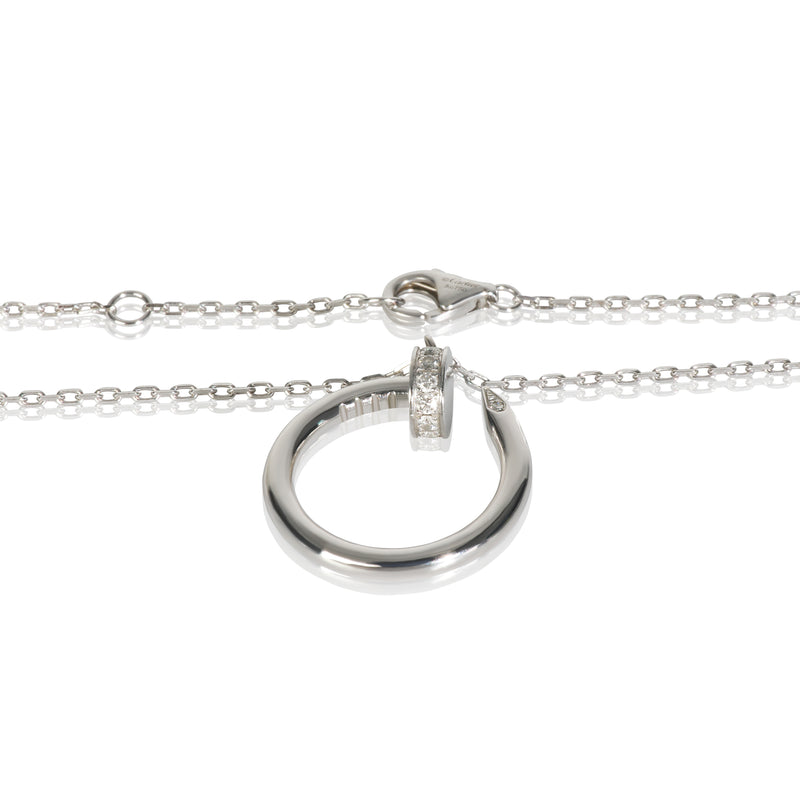 Cartier White Gold Diamond Juste Un Clou Necklace 18k